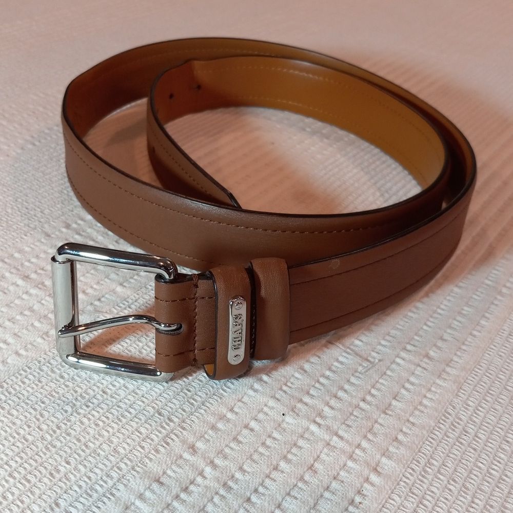 Chaps Brown Leather Belt Size